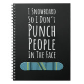 Snowboarding Accessories Gifts Winter Snowboarder  Notitieboek (Voorkant)