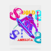 SNOWBOARDING ACRYL BORD (Voorkant)