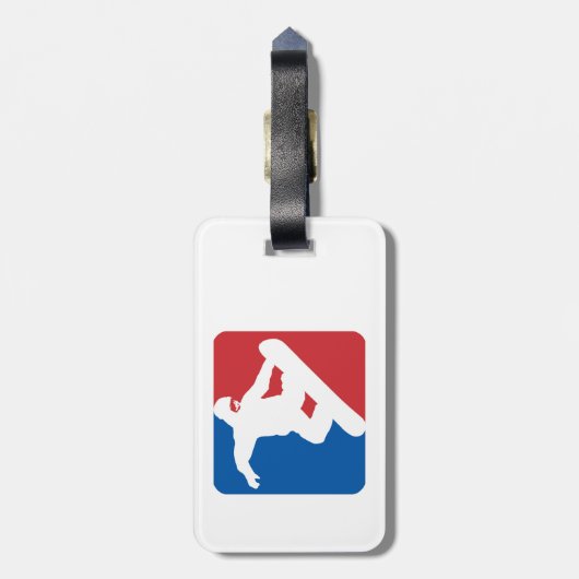 Snowboarding All Star Bagagelabel (Achterkant verticaal)