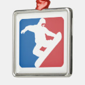 Snowboarding All Star Metalen Ornament (Links)