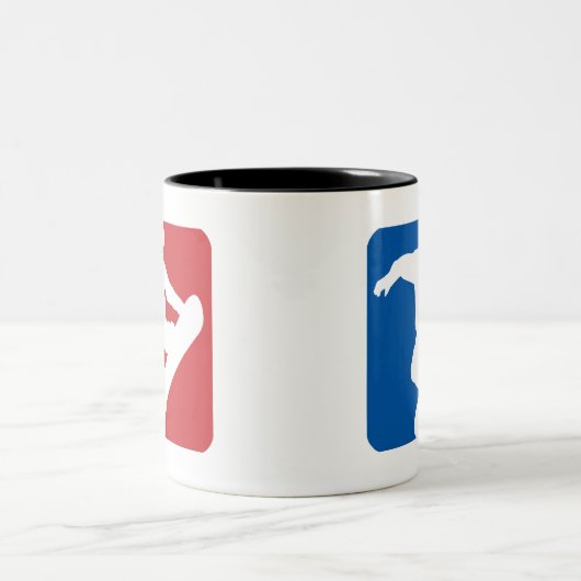 Snowboarding All Star Tweekleurige Koffiemok (Center)