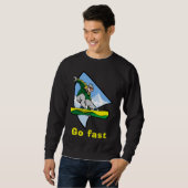 Snowboarding Basic Sweatshirt mannen T shirt (Voorkant volledig)
