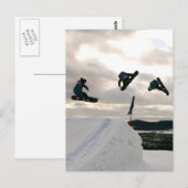 Snowboarding Briefkaart (Voorkant / Achterkant)