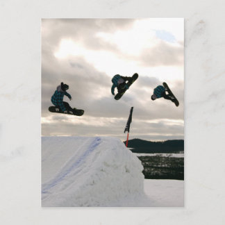 Snowboarding Briefkaart