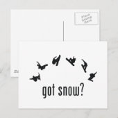 Snowboarding Briefkaart (Voorkant / Achterkant)