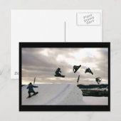 Snowboarding Briefkaart (Voorkant / Achterkant)