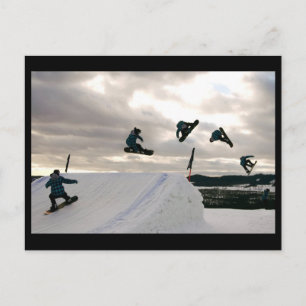 Snowboarding Briefkaart