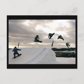 Snowboarding Briefkaart