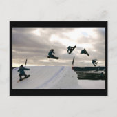 Snowboarding Briefkaart (Voorkant)