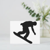 Snowboarding Briefkaart (Staand voorkant)