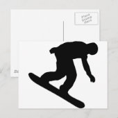Snowboarding Briefkaart (Voorkant / Achterkant)