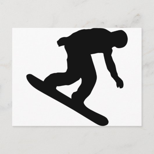 Snowboarding Briefkaart (Voorkant)