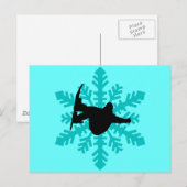 Snowboarding Briefkaart (Voorkant / Achterkant)
