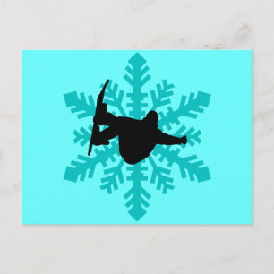 Snowboarding Briefkaart