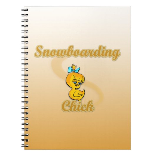 Snowboarding Chick Notitieboek (Voorkant)