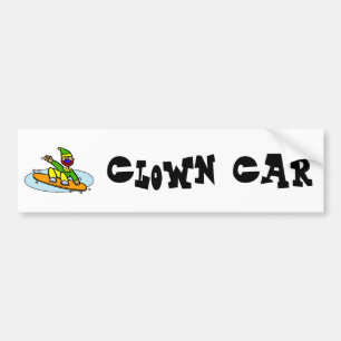 Snowboarding Clown Bumpersticker