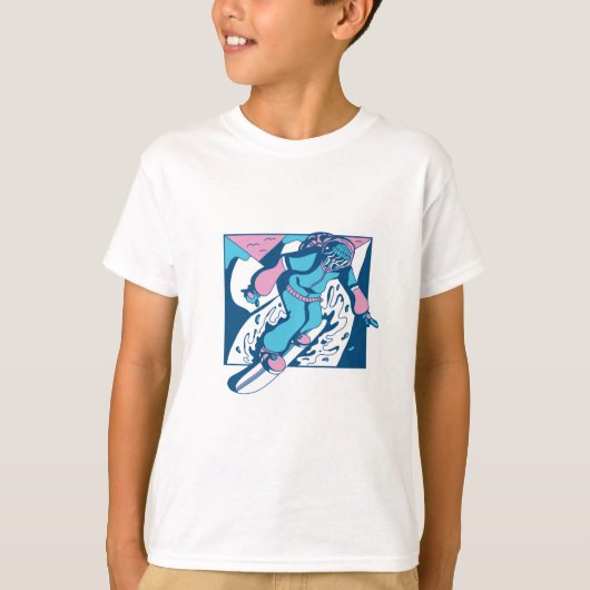 Snowboarding cool t-shirt (Voorkant)