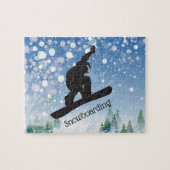 Snowboarding Design Jigzaag Puzzle Legpuzzel (Horizontaal)