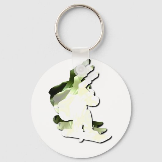 Snowboarding Design Sleutelhanger (Voorkant)