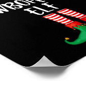 Snowboarding Elf Kerstparty Matking Family G Poster (Hoek)