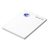 Snowboarding en Snowflakes Notitieblok (Linkerzijde)