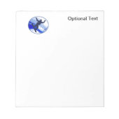 Snowboarding en Snowflakes Notitieblok (Voorkant)