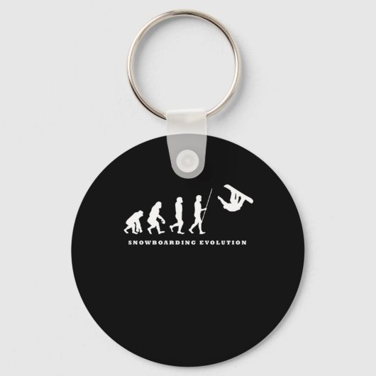 Snowboarding Evolution  Snowboard Gift Sleutelhanger (Voorkant)
