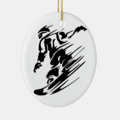 Snowboarding Extreme Sport Ornament (Rechts)
