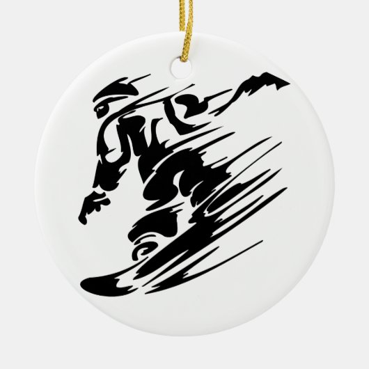 Snowboarding Extreme Sport Ornament (Voorkant)