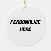 Snowboarding Extreme Sport Ornament (Achterkant)