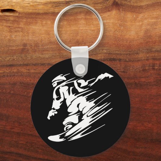 Snowboarding Extreme Sport Sleutelhanger (Voorkant)
