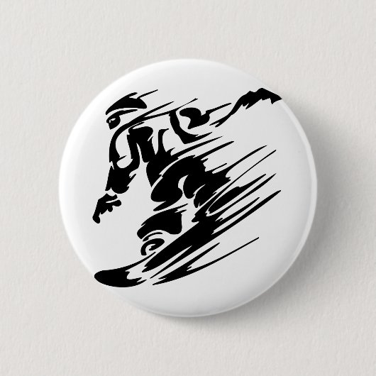 Snowboarding Extreme Sports Ronde Button 5,7 Cm (Voorkant)