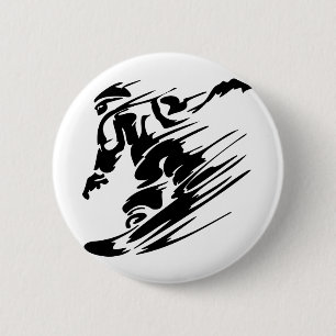 Snowboarding Extreme Sports Ronde Button 5,7 Cm