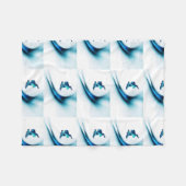 Snowboarding Fleece Deken (Voorkant (Horizontaal))