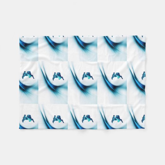 Snowboarding Fleece Deken (Voorkant (Horizontaal))