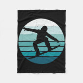 Snowboarding Fleece Deken (Voorkant)