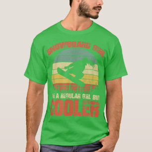 Snowboarding Gift I am a Cool Snowboard Girl T-shirt