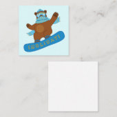 Snowboarding grappig Beer Notitiekaartje (Voorkant / Achterkant)