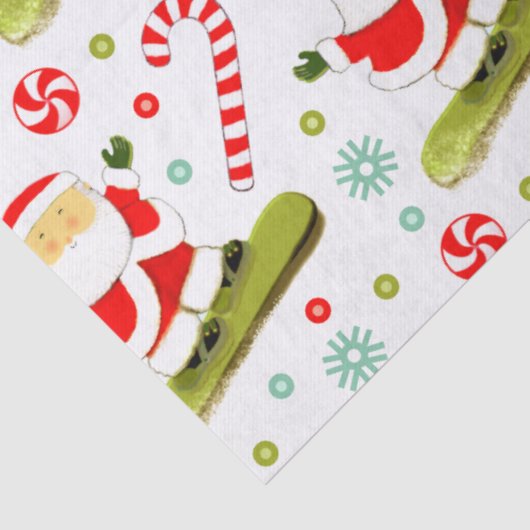 Snowboarding Holiday Gift Tissuepapier (Detail)