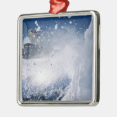 Snowboarding in Snowbird Resort, Wasatch Metalen Ornament (Links)