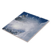 Snowboarding in Snowbird Resort, Wasatch Tegeltje (Zijkant)