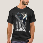 Snowboarding Indy Grab Trick op Snow  Ameri T-shirt (Voorkant)