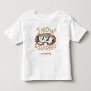 Snowboarding is mijn THEMA Funny Mountain Winter Kinder Shirts