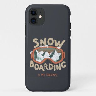 Snowboarding is mijn therapie - Winter Sport Case-Mate iPhone Case