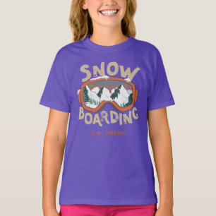 Snowboarding is mijn therapie - Winter Sport T-shirt