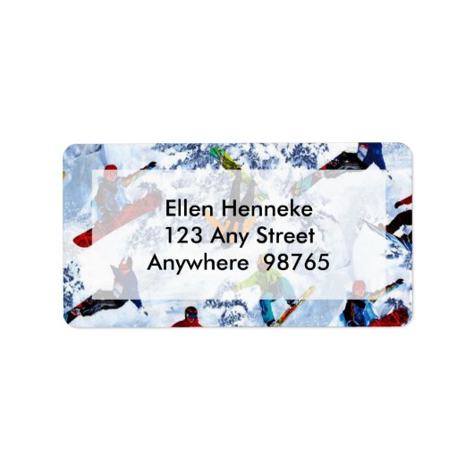 Snowboarding is niet alles het enige dat het is etiket (Voorkant)