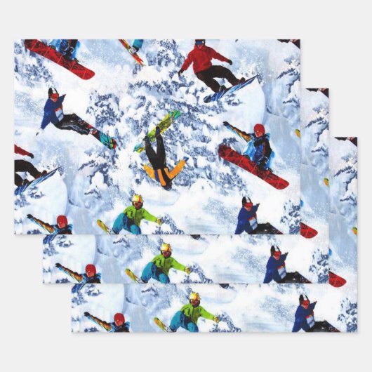 Snowboarding is niet alles inpakpapier vel (Set)
