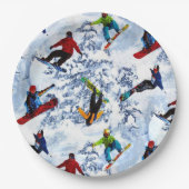 Snowboarding is niet alles papieren bordje (Voorkant)