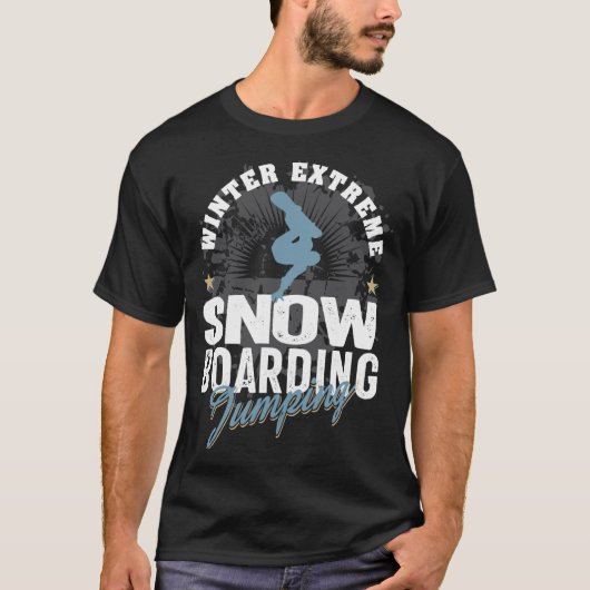 Snowboarding Jumping T-shirt (Voorkant)