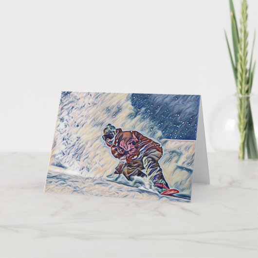 Snowboarding Kaart (Voorkant)